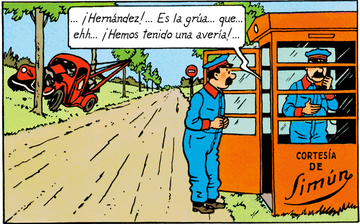 Dépanneuse dans Tintin au pays de l'or noir